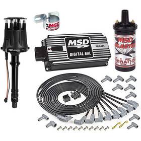 85555k Msd Ignition Kit Chevy V8 Includes Pro-billet Distributor Black
