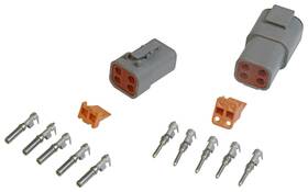 8187 Msd Performance Electrical Connector - Deutsch 4 Pin 12-14 Gauge Each
