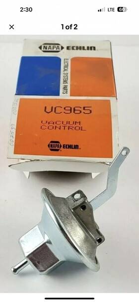 Vc965 Napa Echlin Vacuum Control Nos