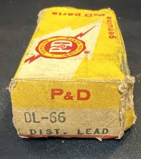 Dl-66 P&d Vintage Distributor Primary Lead Wire New Old Stock In Original Box