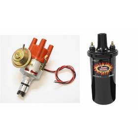 9101467 Pertronix Flame-thrower Dist Vw Type 1 And Coil Black 3.0 Ohms