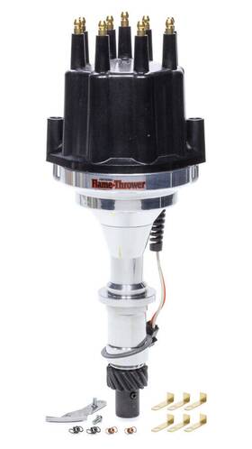 D320710 Pertronix Ignition - Billet Distributor Pont. V8 Black Male Cap