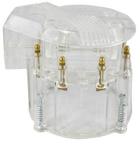 Hr0424 Pirate Mfg Clear Hei Performance Finned Distributor Cap And Rotor Fits Chevy/pontiac/olds V8