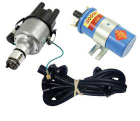 Kt-1007 Pirate Mfg Empi Vw 009 Street- Distributor With Points Ignition Black Screamer Kit
