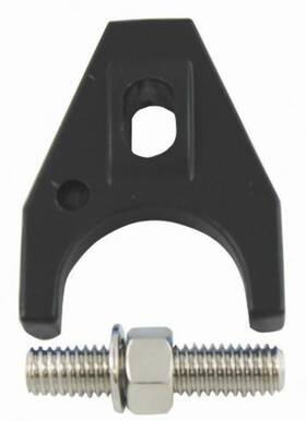 Sp7627bk Pirate Mfg Hot Rod Black Painted Aluminum Distributor Hold Down Clamp Sbc 350 Bbc 454