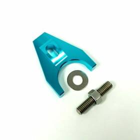 Ss5116blu Pirate Mfg Hot Rod Blue Billet Aluminum Distributor Hold Down Clamp Sbc 350 Bbc 454