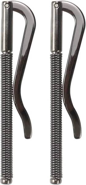 Pluzmecalm 745746594214 2pcs Black Spring Money Clips Metal Bifold Clip Bar Wallet Replace