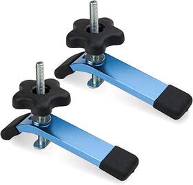 71168v Powertec T-track Hold Down Clamp 5-1/2 Inch L X 1-1/8 W 2 Pack T Blue