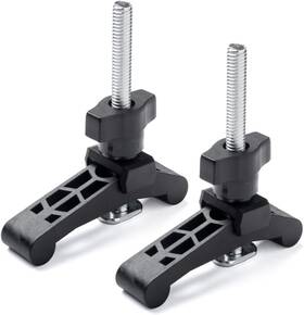 71661 Powertec T-track Hold Down Clamp With 3-1/2 Inch T Track Bolts 3-3/4 X Black
