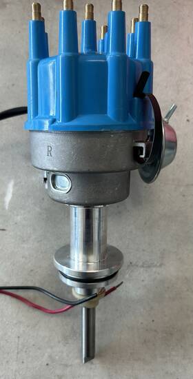 Pce376.1089.01 Procomp Mopar Chrysler 318 340 360 Ready To Run Distributor Blue Cap