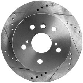 Jstpt27110010drsa2 Rareelectrical New Solid Brake Disc Fits Toyota Camry Xle 4 Cyl 2.5l By Jstpt27110010drs