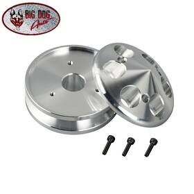 S9487-pol Rpc Single Groove Alternator Pulley And Nose Cone Cap For Chevy 262ci To 400ci