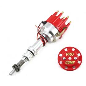 Pce376.1222.01 Speedmaster 8020-series Pro-billet Ready-to-run Distributor Ford 351c/460 Red