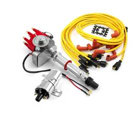 Pce385.1031 Speedmaster Chevy Sbc 350 Bbc 454 Distributor Vacuum Chromecoil Accel Wires