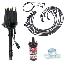 9101170 Speedway Motors Ready To Run Pro Billet Distributor With Coil And Wires Sbc Black