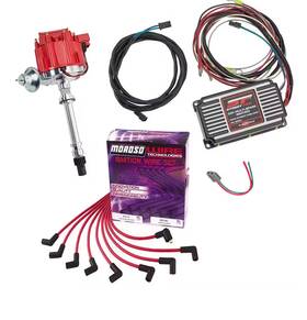 9109121 Speedway Motors Hei Distributor And Msd 5520 Street Fire Ignition Box Kit For Sbc/bbc 350 Open Bx