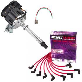 9109547 Speedway Motors Sbc/bbc Ready-to-run Ignition Kit Black Dist/red Over-v/c Wires