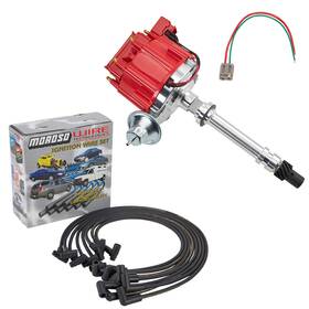91602032 Speedway Motors Sbc Bbc Hei Distributor And Black Spark Plug Wiring Kit