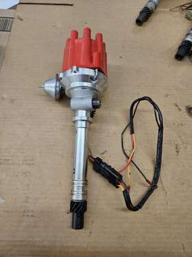 W0119 Speedway Motors Chevy Pro Series Billet Electronic Distributor With Tach Drive