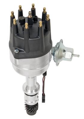 850086 Summit Racing Distributor Magnetic Pickup Mechanical Advance Black Cap Alum. V8 Each