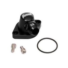 Sum-371111-bk Summit Racing Billet Alum. Water Neck Chevy Sbc/bbc V8 90 Degree Black 371111bk