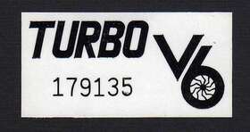 K6750 The Parts Place Inc 1986-87 Buick Regal Trubo 3.8l Gm Coil Pack Decal