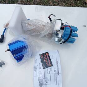 6701bl-f-2041bl-cw Top Street Performance Chevy 327 350 396 400 427 454 Small Cap Electronic Hei Distributor 50k Coil