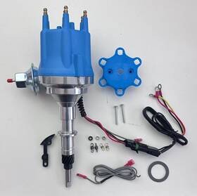 7711bl Top Street Performance Inline 6 232 3.8l / 258 4.2l Blue Small Cap Hei Distributor For Jeep Cj5 Cj7