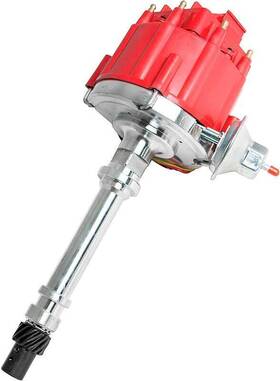 A871003r Top Street Performance 1974-87 Chevrolet Small Block Big - Hei Ignition Distributor With Red Cap