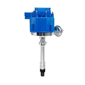 Jm6501bl Top Street Performance Sbc Hei Distributor 1-wire With 65 000 Volt Coil Blue Cap