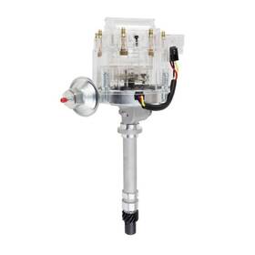 Jm6515cl Top Street Performance Clear Hei Distributor With Mechanical Tach Drive For Chevy Corvette Sb Bb V8