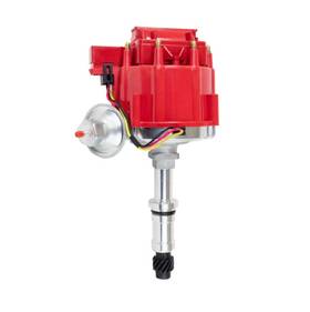 400-455 Top Street Performance Jm6525r Hei Distributor For Buick Bb Big Block V8 - Red