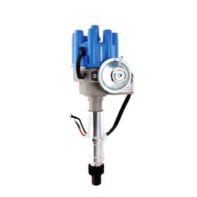Jm6704fbl Top Street Performance Ready To Run Rtr Distributor With Female Cap For Pontiac V8 - Blue