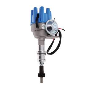 Jm6710fbl Top Street Performance Rtr Ready To Run Distributor With Female Cap For Ford 351w 5.8l - Blue