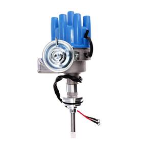 Jm6713fbl Top Street Performance Rtr Ready To Run Distributor With Female Cap For Chrysler Sb 318 360 V8 - Blue
