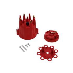 Jm6987r Top Street Performance 4-cylinder Male Pro Series Rtr Ready To Run Distributor Cap Rotor Kit Red