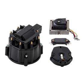 Jm6992bk-kt Top Street Performance Black Hei Distributor Cap Rotar Cover Tune-up Kit For 8-cylinder V8