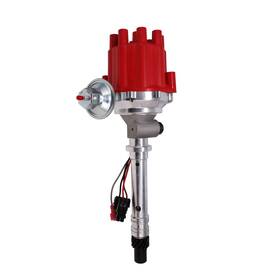 Jm7715fr Top Street Performance Ready To Run Female Distributor Mechanical Drive For Chevy Corvette V8 Red
