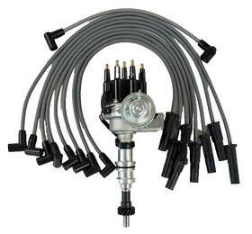 6706bk-gw Tsp Ford 351c 429 460 Black Small Cap Hei Distributor 8mm Hi Performance Wires