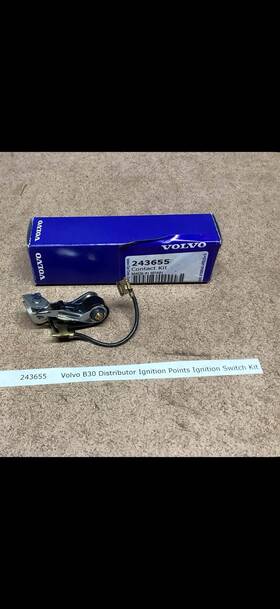 243655 Volvo B30 Engine Distributor Ignition Points Switch Kit Oem #243655