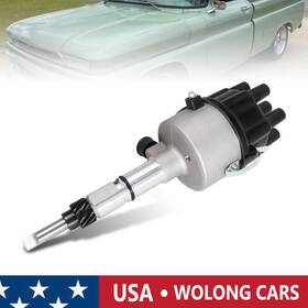 1112388 Wolongcars Black Distributor For Chevrolet C10 C20 C30 C40 L6 3.8l 3.9l 4.3l