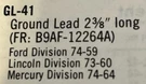 Gp Guaranteed Parts GL-41 Distributor Lead. Fixed Price $15.00.