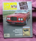 Sports Car Illustrated Magazine Blown Bentley Turbo Class Racing Reviews. Fixed Price $10.88.