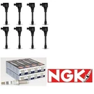 Ignition Coil Pack And Iridium Ngk Spark Plug Of For Infiniti QX56 QX80 Nissan. Fixed Price $291.80.