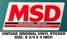 Msd Ignition Control Multiple Spark Vintage Original Vinyl Decal Sticker-engine. Fixed Price $8.00.