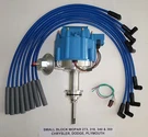Mopar Small Block 64-89 273 318 340 360 Hei Distributor + Blue Spark Plug Wires. Fixed Price $159.82.