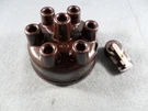 Nos 6 Cyl Auto Lite Dark Brown IG1323 Cap IG1320 Rotor Hupmobile Overland Willys. Fixed Price $37.50.
