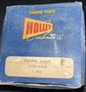 Vintage Auto Parts: Holley Carburetor Co. Diaphragm Assembly 35D-99A Nos/origbox. Fixed Price $30.00.