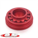 Oe Sized Aluminum Crankshaft Pulley Wheel Red For Civic Del Sol Crx D15 D16 Sohc. Fixed Price $95.00.