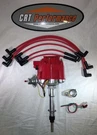 Chevy 194-216-235 Inline / Straight Hei Distributor + Red Hp Plug Wires. Fixed Price $178.99.